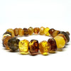 Baltic Amber Hewed Beads Bracelet #2