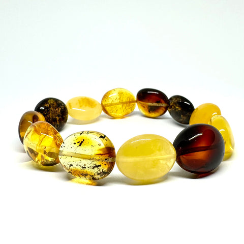 Amber Beaded Multicolour Bracelet