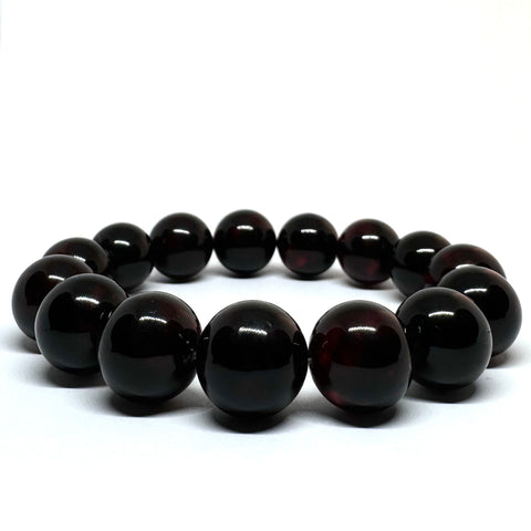 Cherry Amber Ball Bracelet (14 mm)