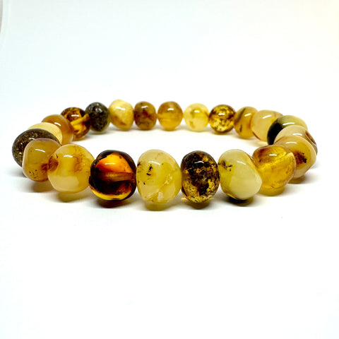 Amber Bracelet - Baroque Shape Beads #1