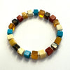 Amber and Turquoise Set - Cubes