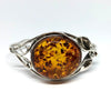 Amber Cuff Bracelet in Baroque style