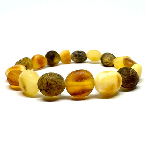 Amber Beaded Bracelet in Mat Finish #4