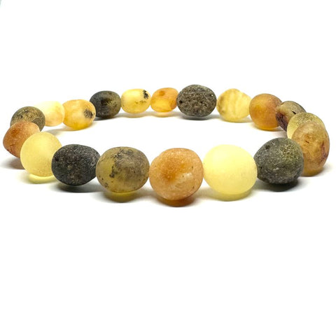 Amber Beaded Bracelet in Mat Finish #1