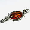 Large Baltic Amber Brooch in Baroque Style
