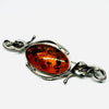 Large Baltic Amber Brooch in Baroque Style