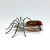 Amazing Spider Brooch in Amber and Silver