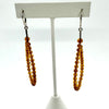 Amber Balls on Wire Earrings