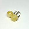 Butter Amber Ball  Earrings (16 mm)