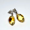 Citrine Amber Hanging Earrings