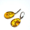 Citrine Amber Large Hanging Earrings