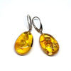 Citrine Amber Large Hanging Earrings