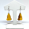 Baltic Amber Hanging Earrings (free form)