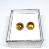 Classic Round Amber Studs (12 mm)
