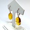 Citrine Amber Large Hanging Earrings