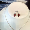 Multicolour Amber Leaves Necklace with Matching Earrings