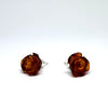 Amber Roses - Stud Earrings