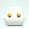 Amber Ball Studs (8 mm) in Butter