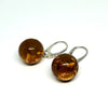 Amber Ball Earrings (15 mm)