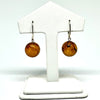 Amber Ball Earrings (15 mm)