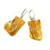 Natural Amber Hanging Earrings