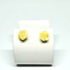 Butter Amber Rose Stud Earrings