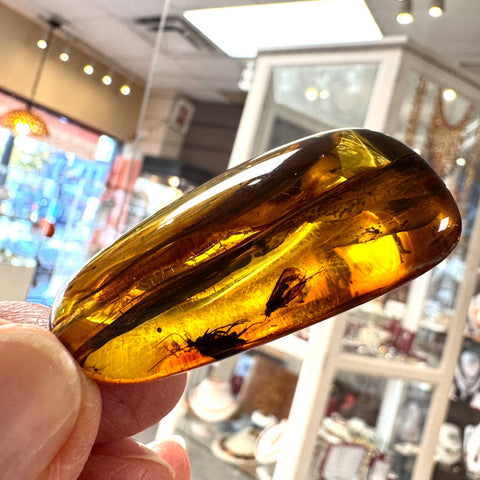 Amber with Insects - Pendant # 8
