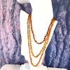 Delicate Beaded Amber Necklaces in 3 lengths