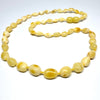 Delicate Beaded Necklace in Butter Amber