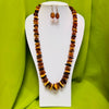 Long Amber Necklace in Traditional Style
