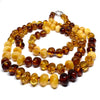 Long Mix Colours Baroque Style Amber Beaded Necklace