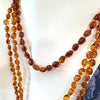 Delicate Beaded Amber Necklaces in 3 lengths