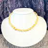 Delicate Beaded Necklace in Butter Amber