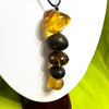Five Amber Balls on Black Cord #2
