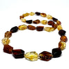 Multicolour Faceted Beads Amber Necklace