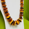 Long Amber Necklace in Traditional Style