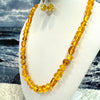 Amber Beaded Necklace in Citrine Colour #2