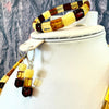 Baltic Amber Cleopatra Necklace and Earrings (Set)