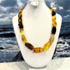 Amber Necklace - Large Faceted Beads