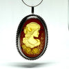 Intaglio Pendant/Brooch in Baltic Amber