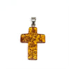 Amber Cross Pendant #4