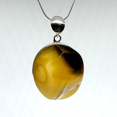 One of a Kind Butter Amber Pendant