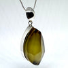 Unique Baltic Amber Pendant - Green with a Cloud