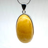 Large Oval Butter Amber Pendant
