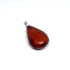 Cherry Amber Faceted Pendant