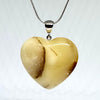 Large Butter Amber Heart