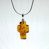 Amber Cross Pendant