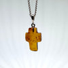 Amber Cross Pendant #2