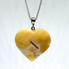 Large Butter Amber Heart #2