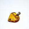 Amber Heart Pendant #2
